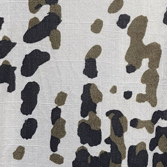 Womens For The Republic Abstract Jungle Dot Rayon Button-Front Shirt - Picture 10 of 12